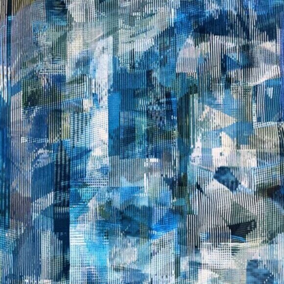 Lululemon Sculpt Tank II Sun Dazed Multi Blue Super Dark Womens Size 2 - Picture 4 of 6